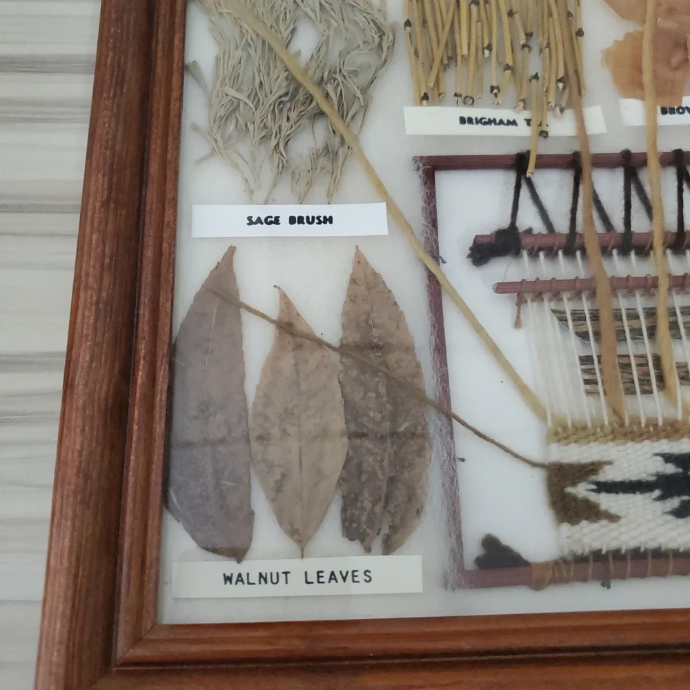 Framed Nature Collage with Brown and Purple Accents - Picture 4 of 6